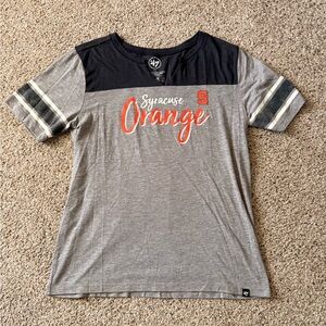 47 Syracuse Orange Women’s Tee - Gray and Navy Blue
